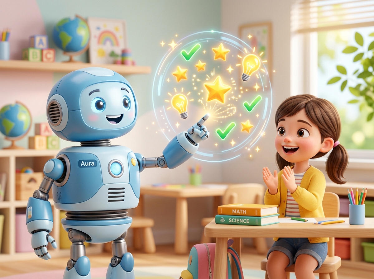 Robot AI hướng dẫn học tập